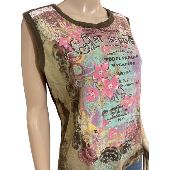 Vanilla Sugar Multicolor Graphic Tank Top - Picture 2 of 3